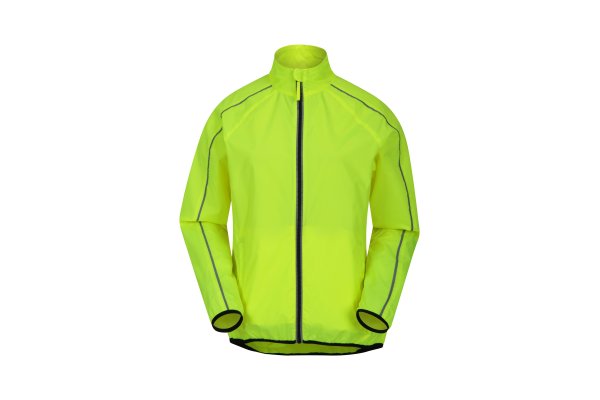 Packaway Lightweight Womens Running Jacket - Yellow