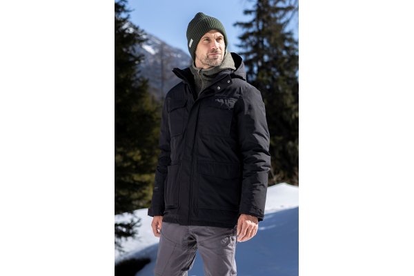 Concord Extreme Mens Down Long Jacket - Black