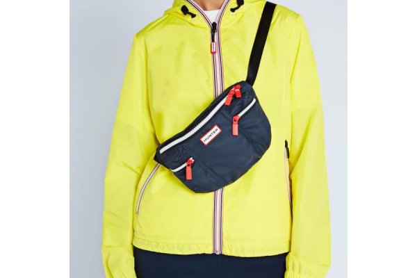 Hunter Nylon Bum Bag-Navy
