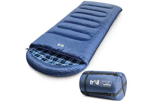 Luxury Cotton Sleeping Bag, Flannel Lined Winter 3 to 4 Seas