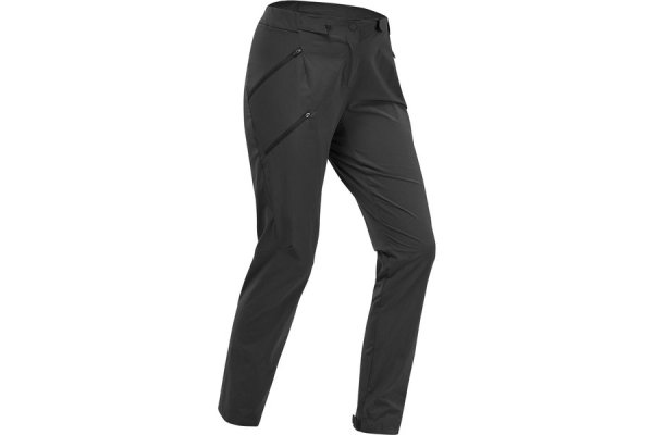 Women's Mountain Walking Trousers - MH500 - Black