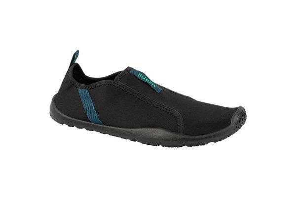 Adult Elasticated Water Shoes Aquashoes 120 - Black