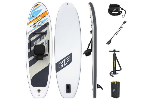 Bestway Hydroforce White Cap Sup Stand Up Paddleboard Set