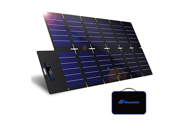 Nicesolar 100W Portable Solar Panel, Foldable Solar Panel Ki