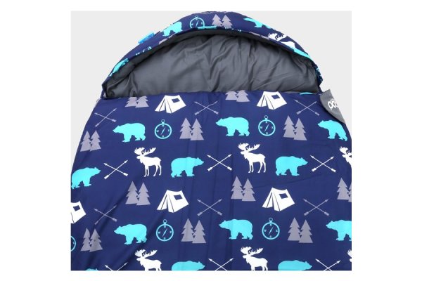 Pod Kid's Bear Sleeping Bag, Navy