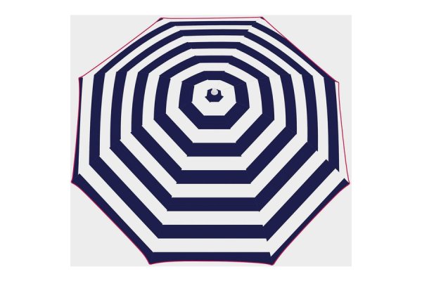 Wilton Bradley Striped Parasol Blue, Blue