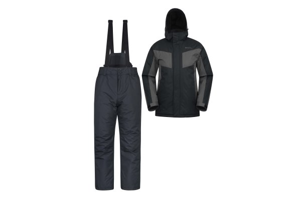 Mens Ski Jacket and Pant Set - Dark Grey