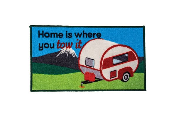 Quest Washable 'Home is where you tow it' Caravan Mat