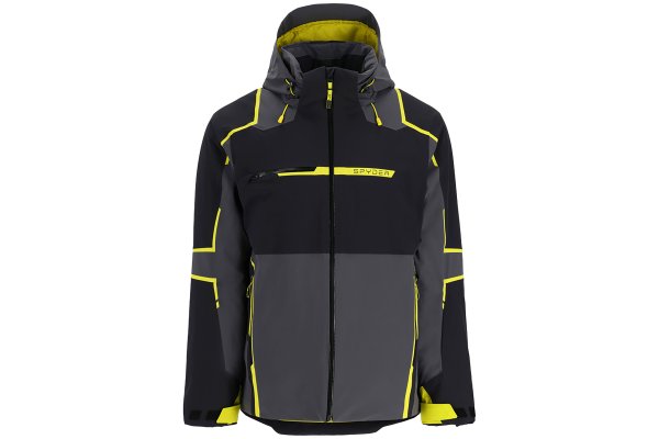 Spyder Titan Insulated Men's Jacket - Black/Citron/Ebony M