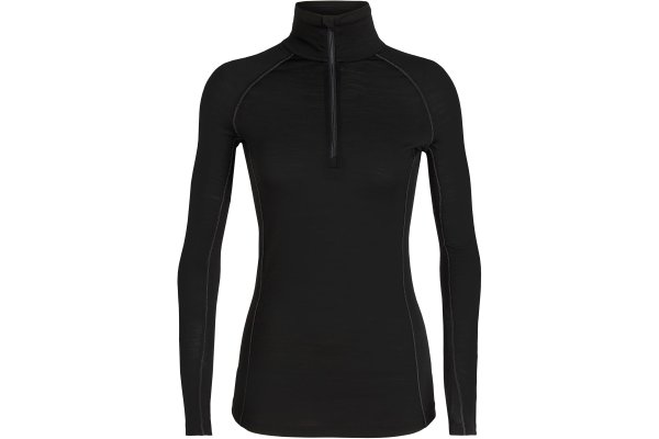 icebreaker Merino 150 Zone Women's Long Sleeve Half Zip - Bl