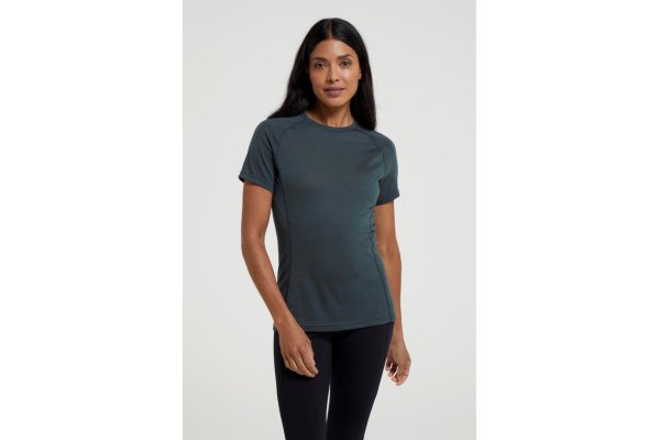 Summit Womens Merino Thermal Top - Green