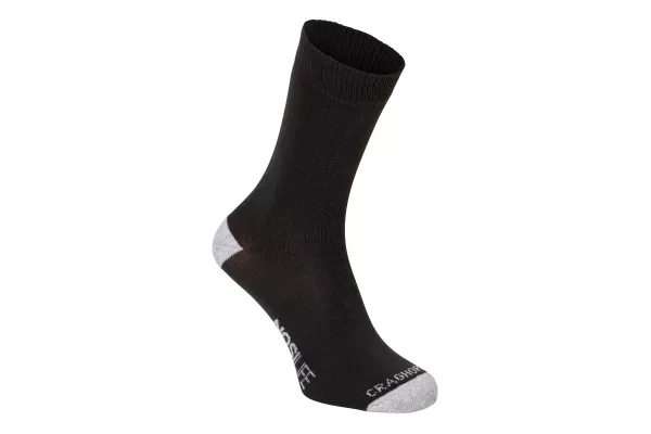 Craghoppers Men's Nosilife Travel Twin Pack Socks - Charcoal