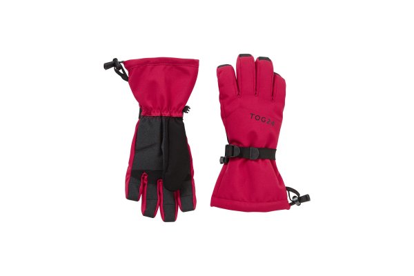 Lockton Waterproof Ski Gloves - Size: Medium Pink Tog24