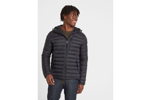 Drax Hooded Down Jacket - Size: 2XL Men's Black Tog24