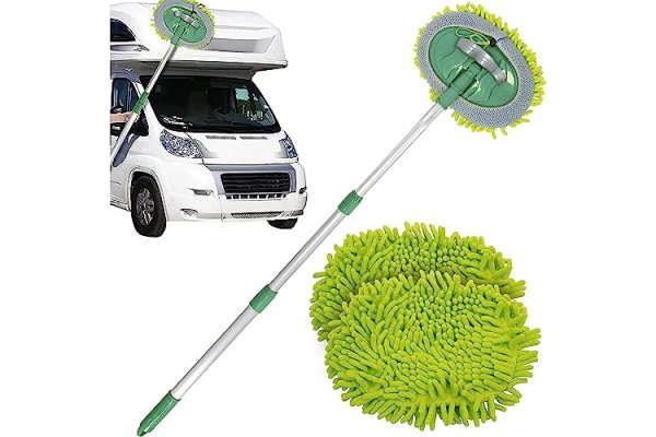 TANNESS Car Cleaning Brush | Microfibre Mop with Mittens | C