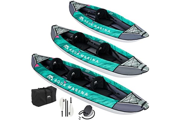 Aqua Marina Laxo-320, Inflatable Leisure Kayak for 2 Person,