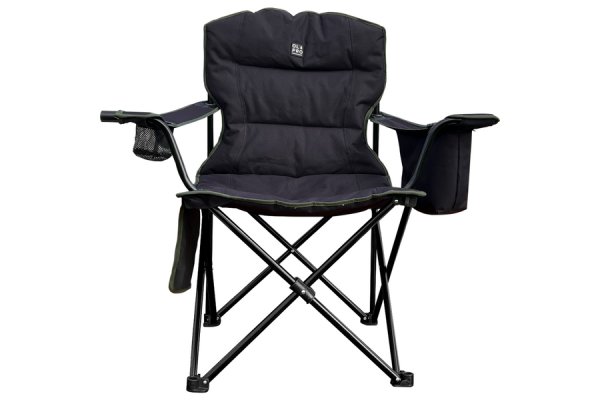 Henwick Padded Folding Camp Chair Black & Green