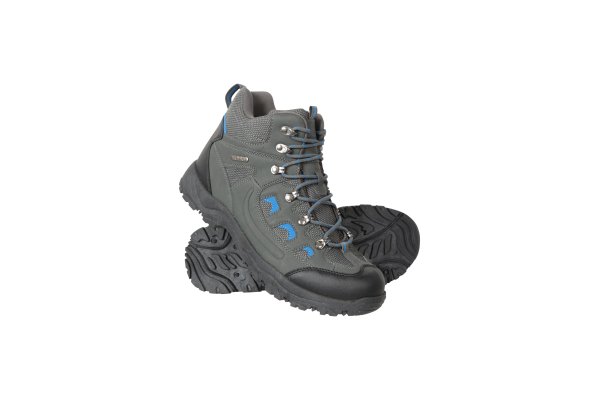 Adventurer Mens Waterproof Hiking Boots - Grey