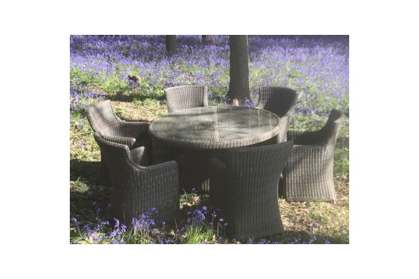 Seville 6 Chair Round Dining Set