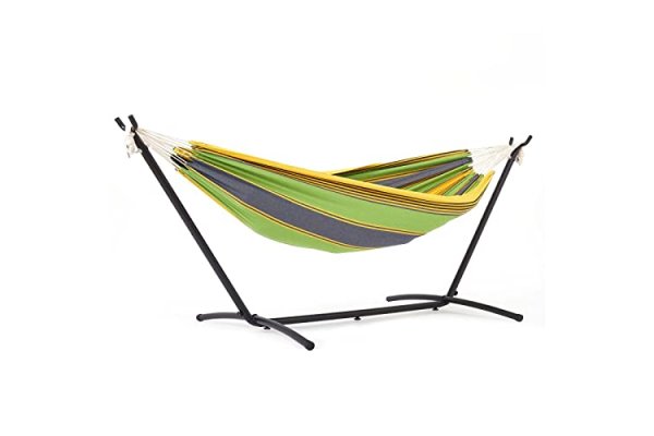 Mondeer Hammock with Stand, Double Fabric Camping Hammock wi