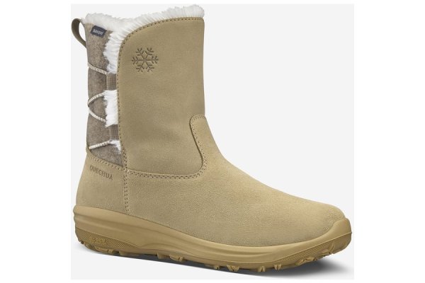 Women's Warm And Waterproof Leather Hiking Boots Nh500 Mid L