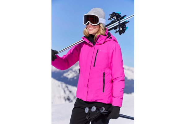 Aspen Womens Waterproof Ski Jacket - Bright Pink
