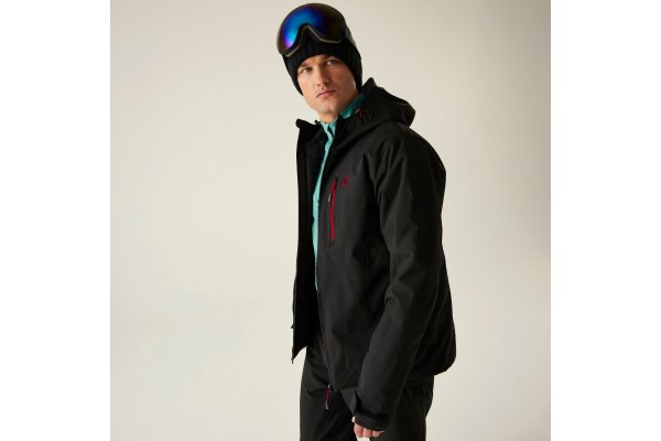 Dare 2b Men's Eagle III Ski Jacket Black/Danger Red