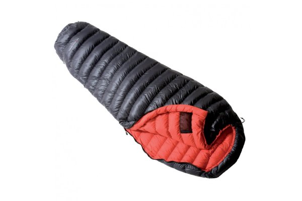 Nordisk - V.I.B. 250 - Down sleeping bag size L, black/red/