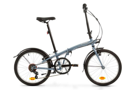 BTWIN 500 Grey Folding Bike.