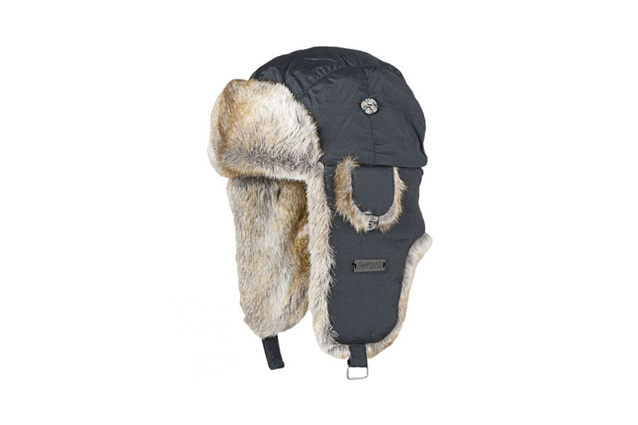fur lined hat with flaps