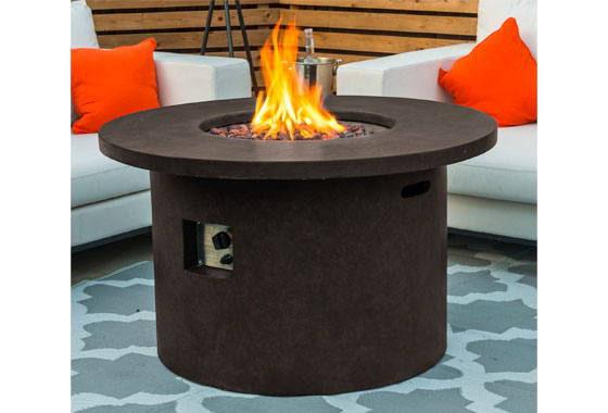 Nova Fireglow Mackay Round Fire Pit, Are Gas Fire Pit Tables Any Good