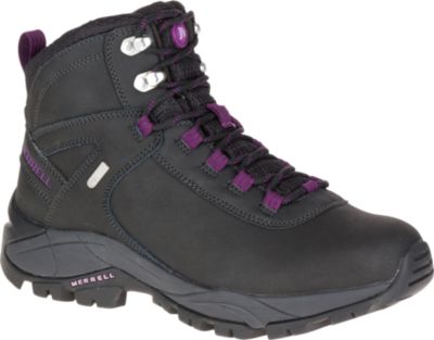 Merrell Women's Waterproof Boots Vego Mid Leather Black (Siz
