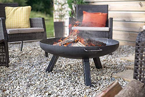 La Hacienda Pittsburgh Medium Firepit, Oiled Steel