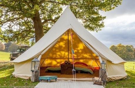 6M 360 gsm Fireproof Pro Bell Tent with Stove Hole