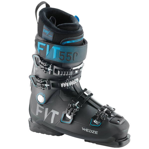 Decathlon Wedze Men s Piste Ski Boots Evofit 550 Black