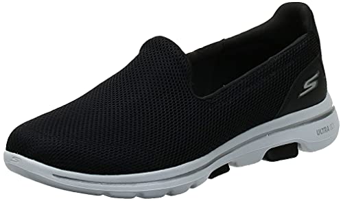 Skechers Women's Go Walk 5'' Slip On Trainers, Black Black T