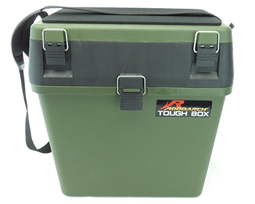 Seat Box & Fishing Tackle Box with Padded Strap & Seat Pad. 