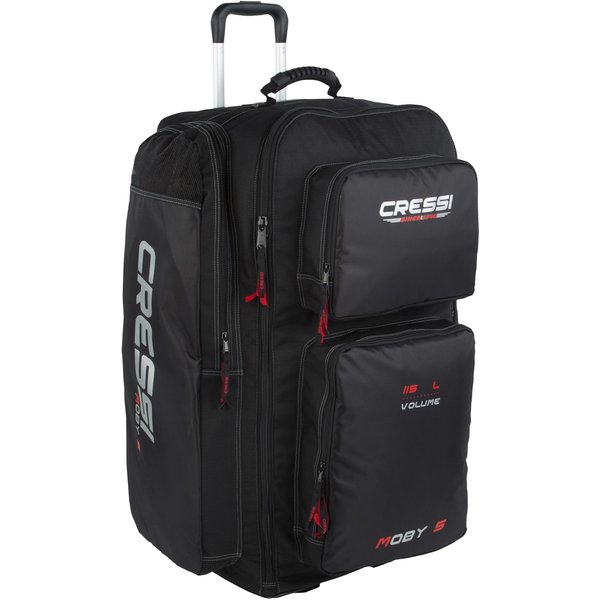CRESSI Scuba Diving Travel Bag MOBY 5 black Decathlon