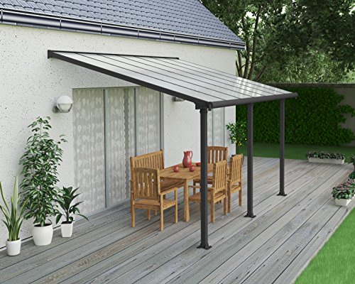Palram OLYMPIA 3X4.25 GREY CLEAR PATIO COVER