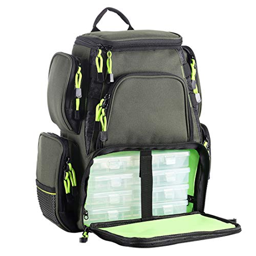 Seaknight Waterproof Fishing Backpack With Lure Box Tackle Storage