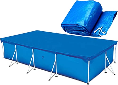 WINOK Pool Cover, Rectangular Swimming Pool Cover, Easy Set 