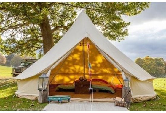 6M 360 gsm Fireproof Pro Bell Tent with Stove Hole