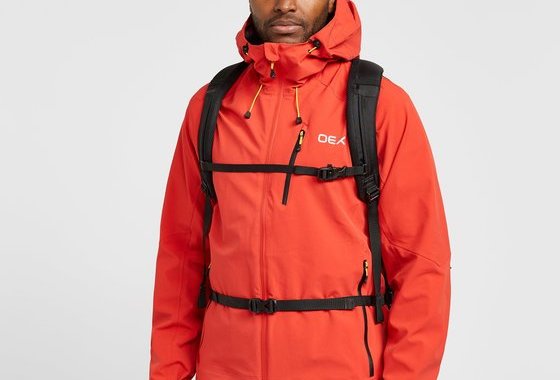 OEX Men's Aonach Waterproof Jacket, Red