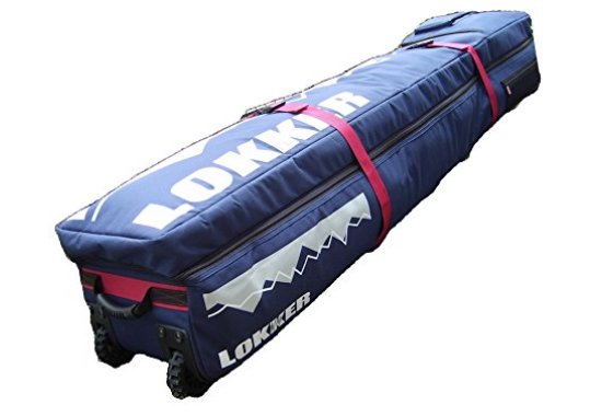 LOKKER Wheelie Team Snowboard Travel Bag, fully padded carry