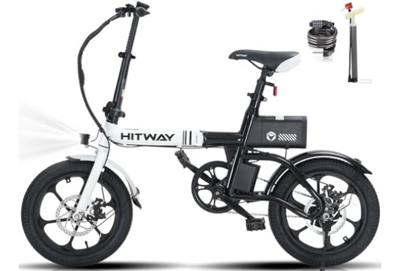 HITWAY BK35 Folding Electric Bike, 16 inch E Bike 250W City 