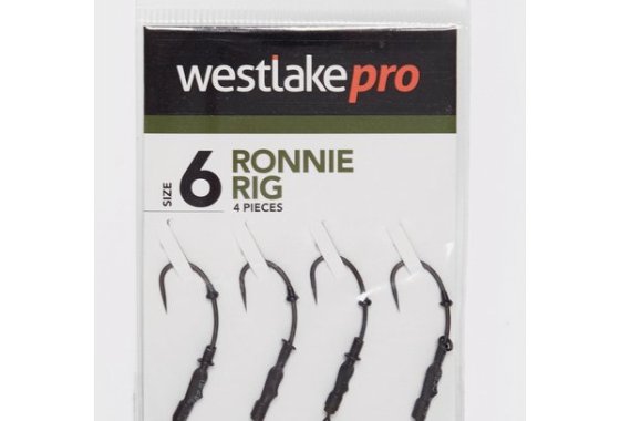 Barbless Ronnie Rig (Size 6) - Black, Black