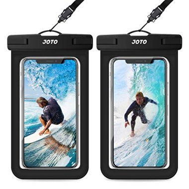 JOTO 2 Pack Waterproof Phone Pouch Case Up to 7