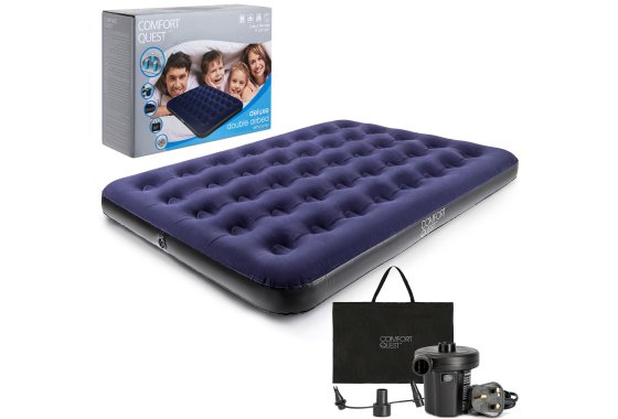Double Airbed With Pump & Bag