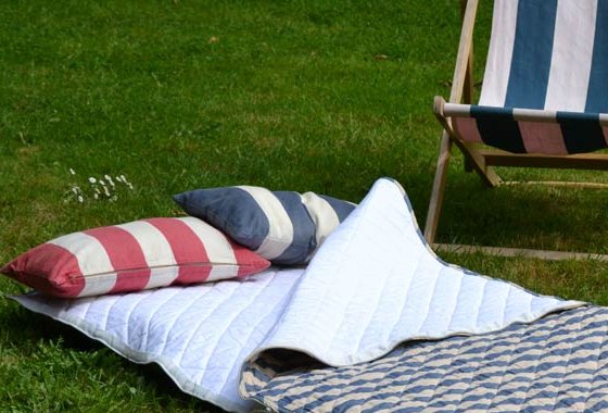 Harbour Stripe Cotton Sleeping Bag