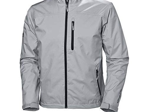 Helly Hansen Men's Crew Midlayer Waterproof Jacket, Grey Fog